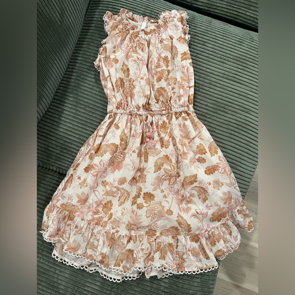 Zimmermann Pink and Brown Floral Dress